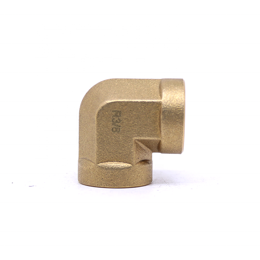 Key Forward Brass hose fittings NPT 1/2 1/8 1/4 3/8 90-degree elbow female double head brass fittings copper pipe joint