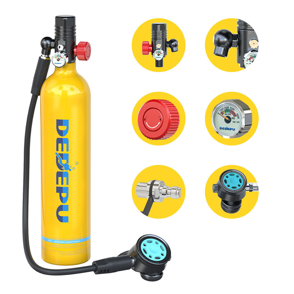 Scuba System Small Portable Oxygen Breathing Cylinder Diving Equipment Kit Cylinder Other Swimming Diving