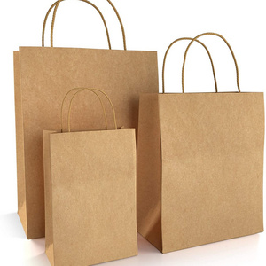 Brown Paper Bags with Handles Mixed Size deal for Gifts, Shopping, Boutique, Packaging, Merchandise, Grocery and Craft