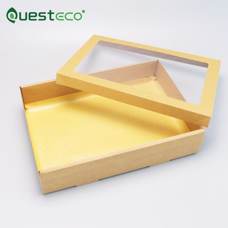 Wholesale Custom Catering takeaway Party bakery fruit food Folding packaging box kraft Corrugated paper picnic Grazing box