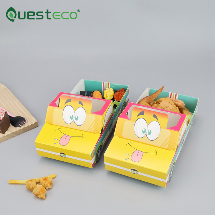 Disposable French Fry Chicken Wing Burger Box Korean Cardboard French Fries Packaging Fired Chicken Box