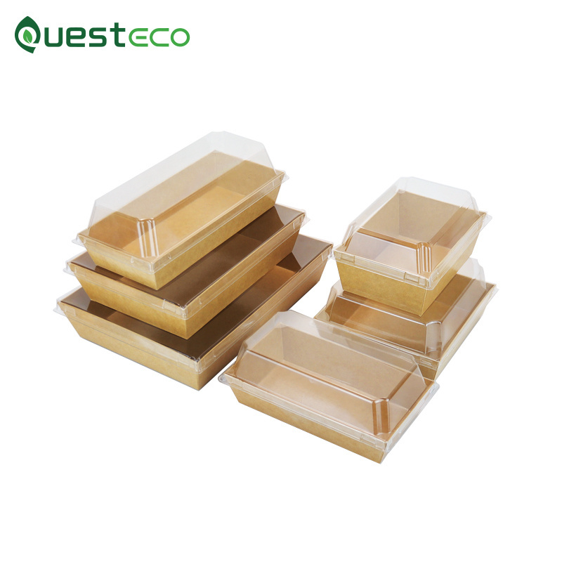 Custom Disposable Packing Cardboard Japanese Food Paper Container Take Out Delivery To Go Sushi Takeaway Box