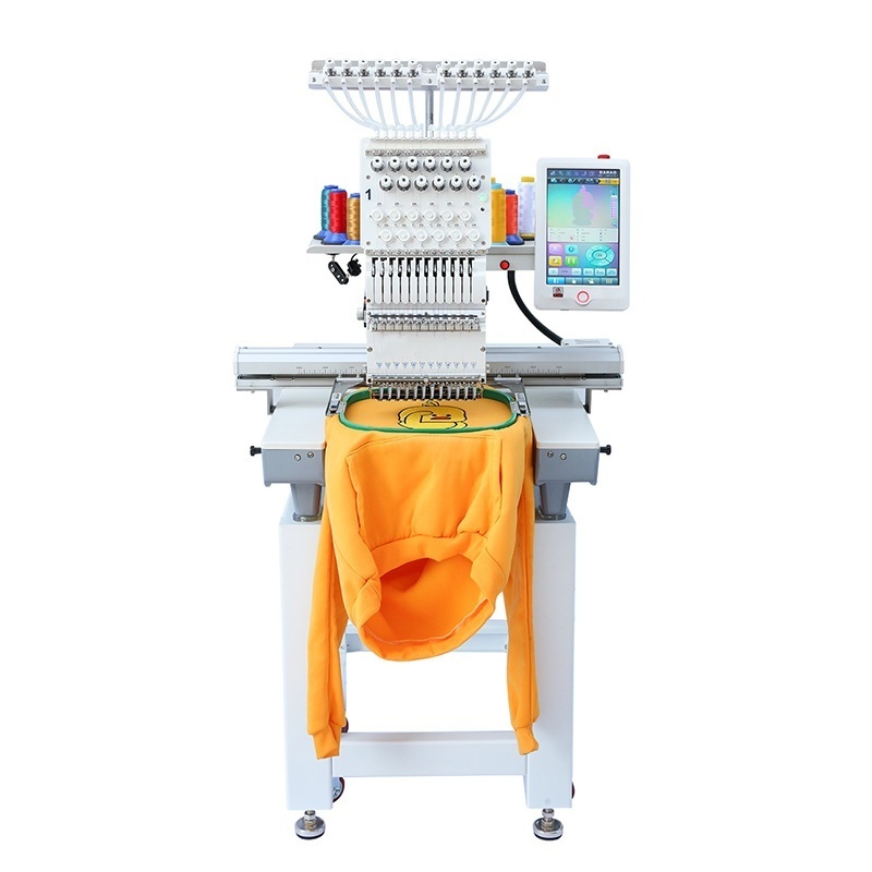 12 /15 Color Single Head Embroidery Machine Flat Hat T-shirt Apparel Embroidery Machine embroidery machine computerized