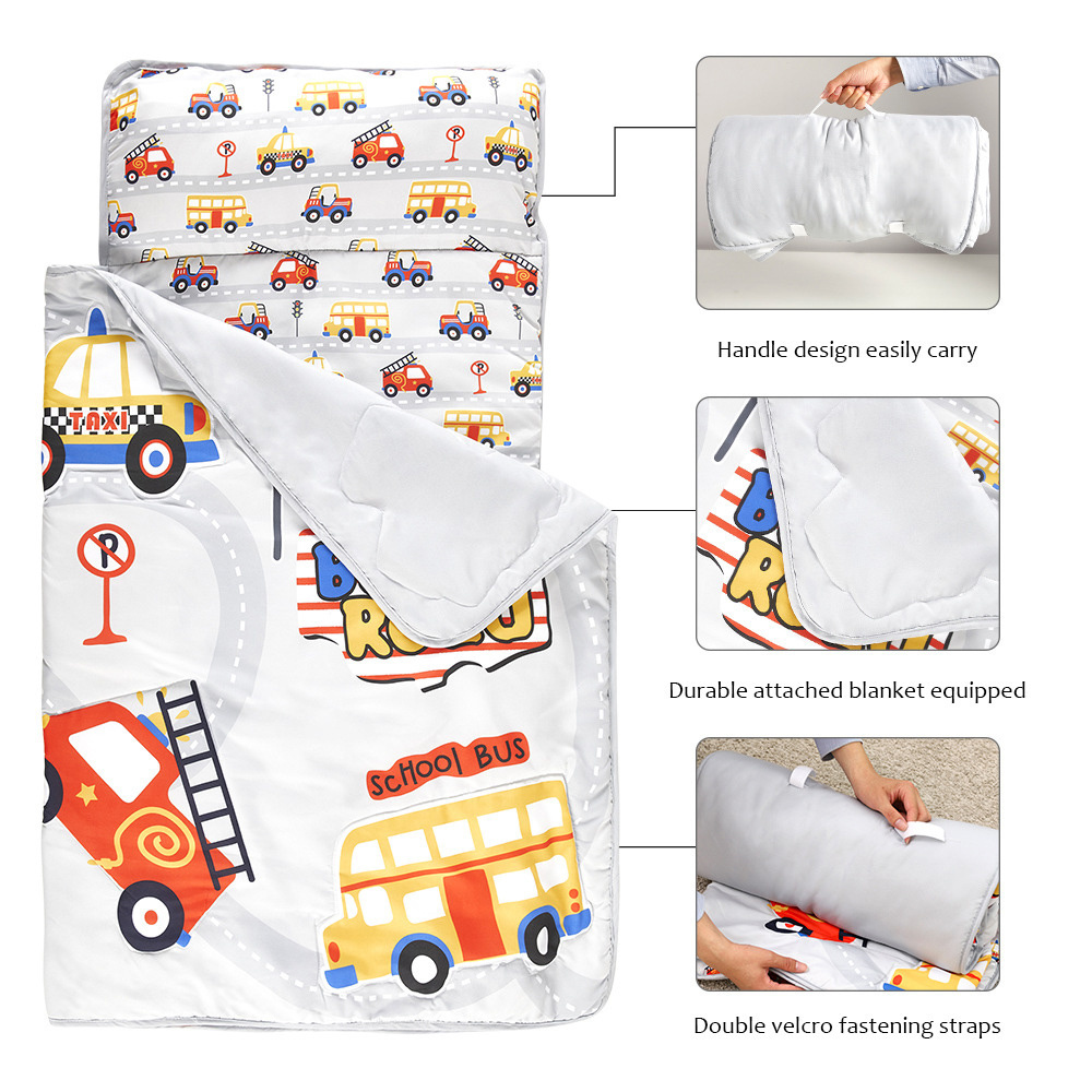 Baby Kids Toddler Nap Mat 3D Digital Printing Sleeping Mats Wholesale Baby Nap Mat With Pillow