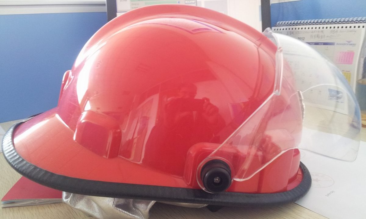 CE yellow flame retardant safety firefighting fire safety helmet