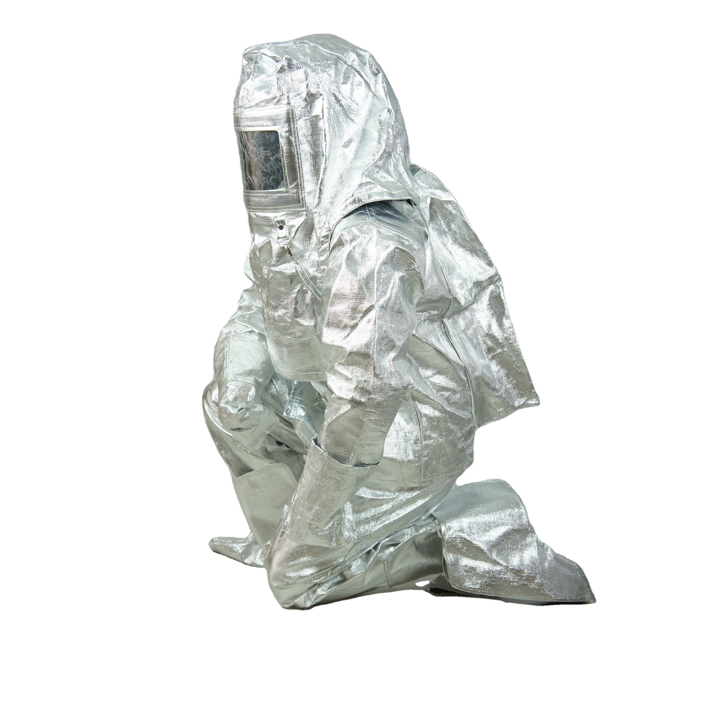 Anti-radiant heat 1000 degree heat insulation composite aluminum foil aluminized suit