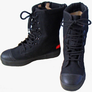 Safety leather canvas boot rescue shoes climbing for firefighter climber