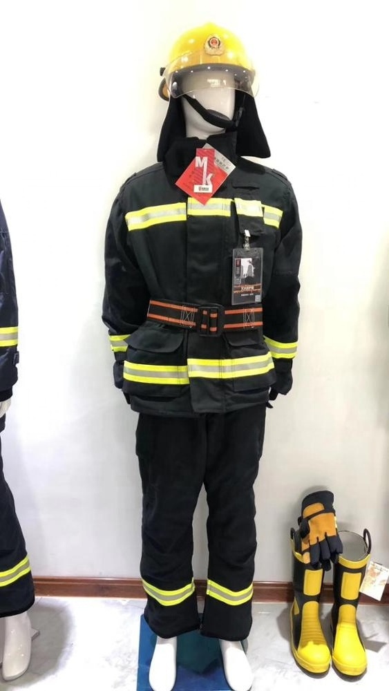 Best Quality EN469 GA ISO  Florescent firefighting fireman Fire Brigade Jackets With Reflective Tape