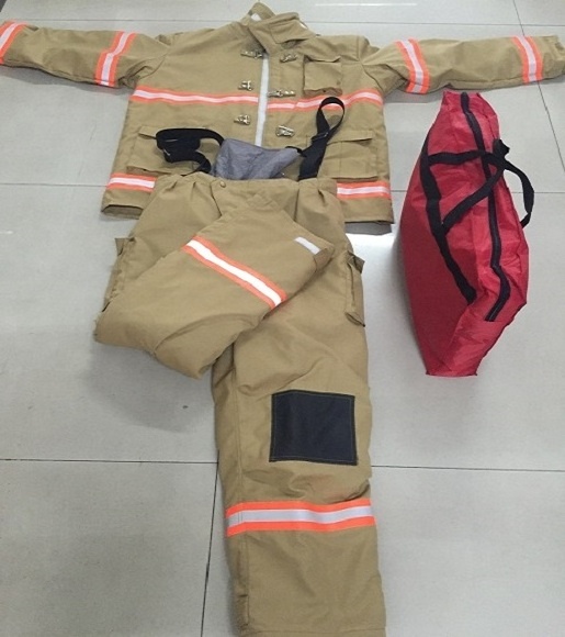 Best Quality EN469 GA ISO  Florescent firefighting fireman Fire Brigade Jackets With Reflective Tape