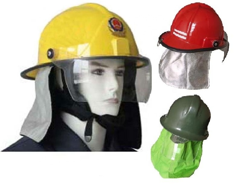 EN443 capacete resgate American Fireman Safety Flame Retardant Fire Fighting Helmet with Flashlight