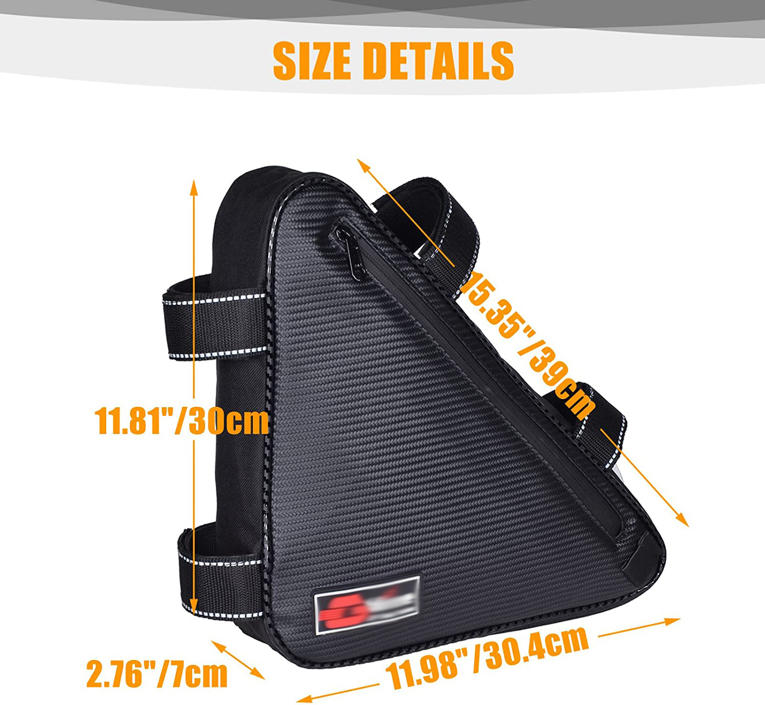 UTV Triangle Corner Storage Bag 1680D Waterproof Resistant Fabric Rear Tool Storage Bag For Talon 1000R 1000X 1000X4 2019-2023