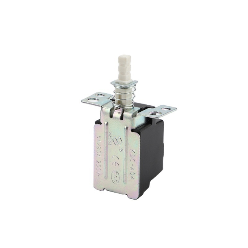 KDC-A04 Straight Key Switch 4-pin latching external spring 5/A/80A 250V Power Switch with 4-hole bracket