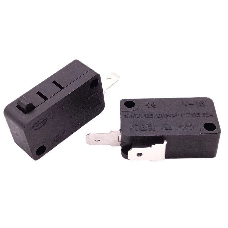 V-16 large microswitch 2-pin black snap action micro switch without lever 16(8)A 125/250VAC T125 5E4