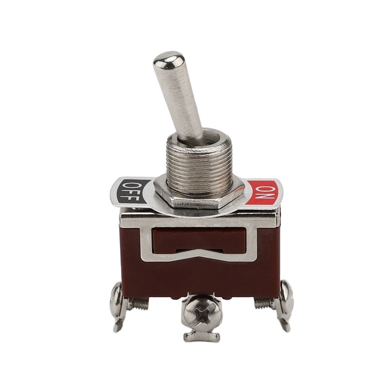 Brown KN3C toggle switch on-off 3-pin screw terminal 2 position toggle switch