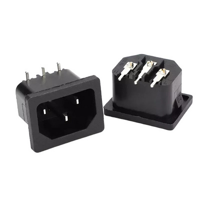 AC-05A ac power socket 15A 250V 3-core 3-pin right angle power male socket