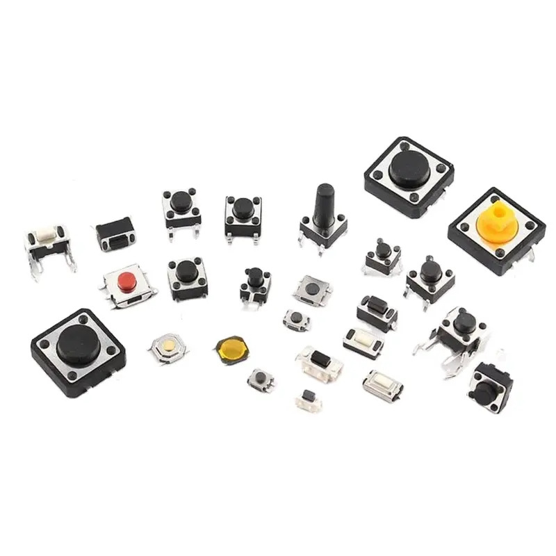 4.5*4.5/6*6/12*12 tact switch DIP SMT SMD momentary tactile switch