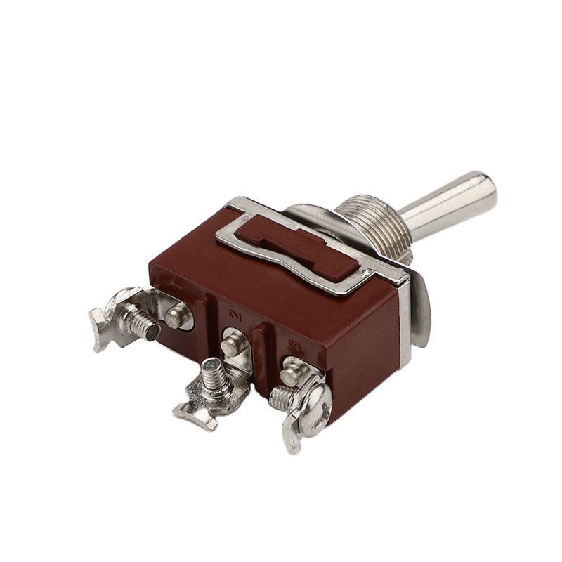 Brown KN3C toggle switch on-off 3-pin screw terminal 2 position toggle switch