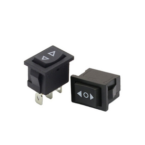 KCD1 self-reset rocker switch (ON)-OFF-(ON) 15*21mm 3-pin two way arrow momentary rocker switch 6A 250VAC