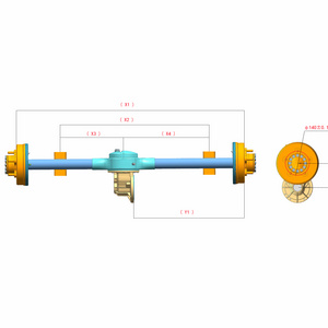 cheap customized dc brushless change gear motor rear axle assembly kit for go kart