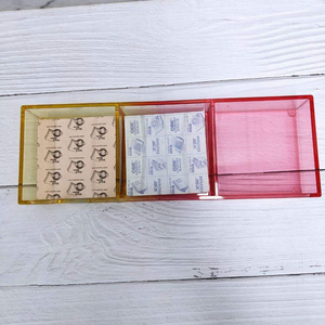 Choice Fun New Design Plastic Clear Note Pad Card Holder Acrylic Sticky Note Holder