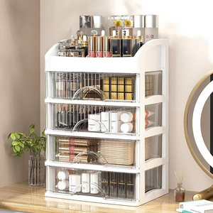 Choice Fun Desktop Large Capacity Shelf Acrylic Cabinet Cosmetics Jewelry Organizer Makeup Rotating Storage Box