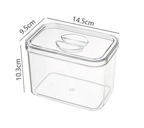 Choice-fun kitchen essentials High Quality Transparent Pet Stackable Food Kitchen Crisper Refrigerator Storage Fridge Organizer