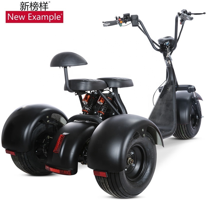 Best price scooter three wheel bicycle with 2 seat hot selling 3 wheel electric scooter citycoco x7 3 wheel motorcycle scooter