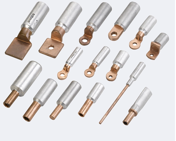 DTL-2   Copper  and  Aluminium  Cable  Lug,     High  Quality   Bimetallic Lug DTL,   Exported  Round  Cu-Al  Cabel Lug