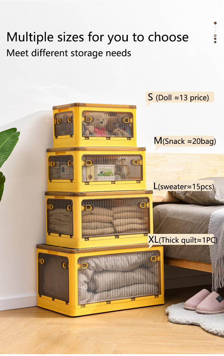 28L storage box foldable storage box kids Can be stored in quilt stackable storage organizer