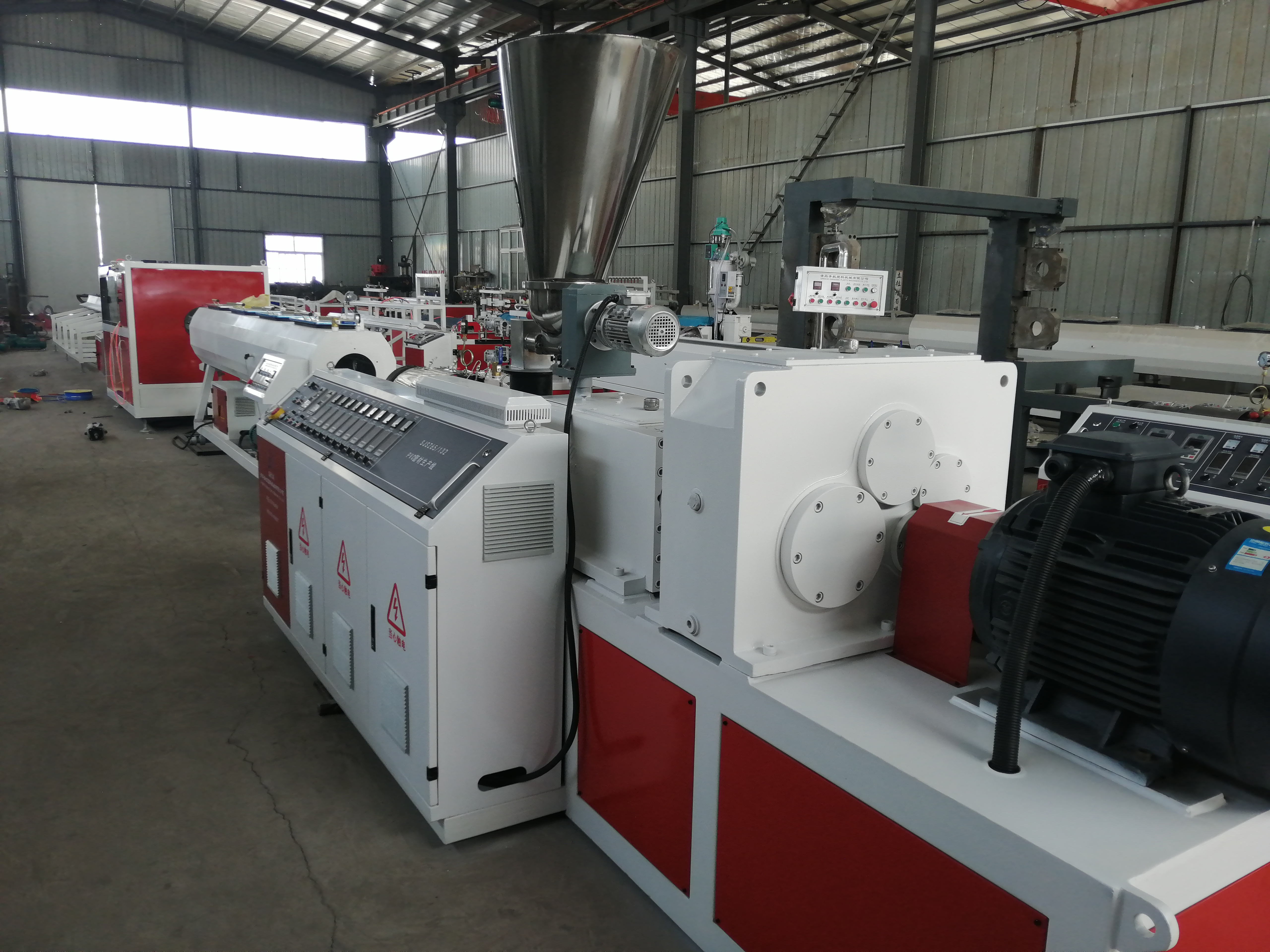 single wall PVC corrugated tube machine PVC pipe plastic extrusion machine line