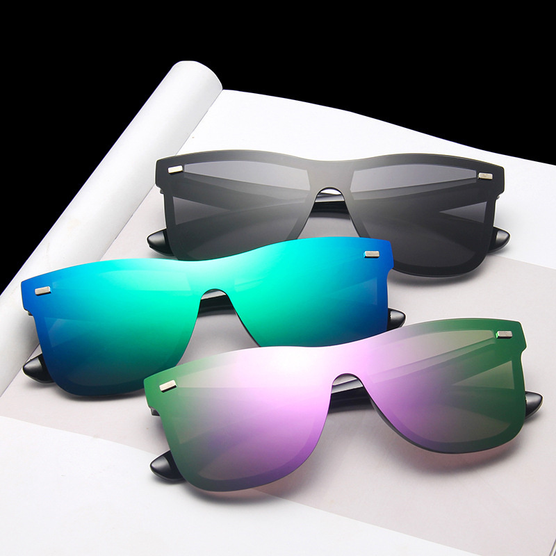 colorful lens frameless rivet sonnenbrille girl shades first driver magnetic sunglass festival sunglasses