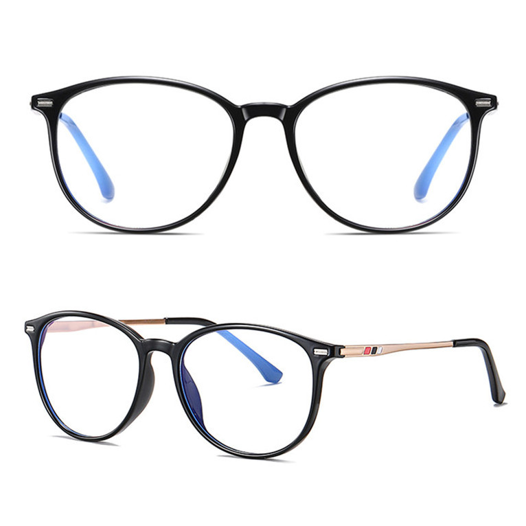 Newly design circle metal TR90  men lady oculos wholesale glasses spectacle frames  business man blue light blocking glasses