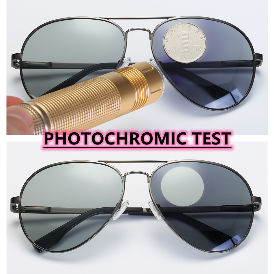 retro pilot photochromic night vision polarized women zonnebril banen korean grain wholesaler cat sunglasses men original