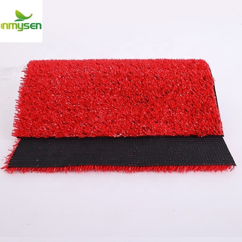 Inmysen Cheap Rainbow Colorful Artificial Grass sport turf red artificial grass Coloured Synthetic Lawn Grass