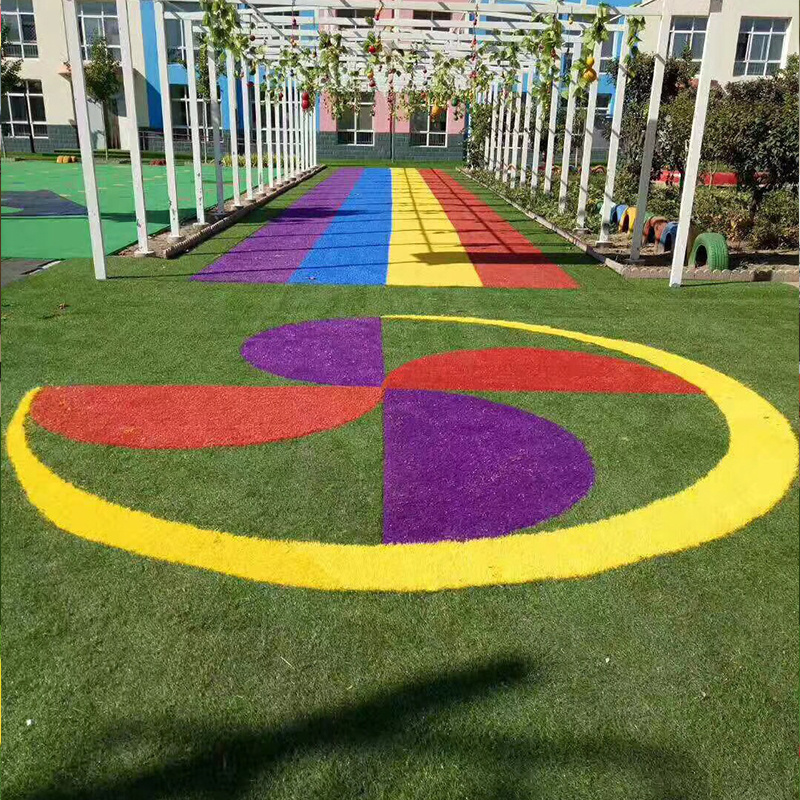 Quality Customized Size Color Red Yellow Blue Purples Pink Green White Green Black Artificial Coloured Grass