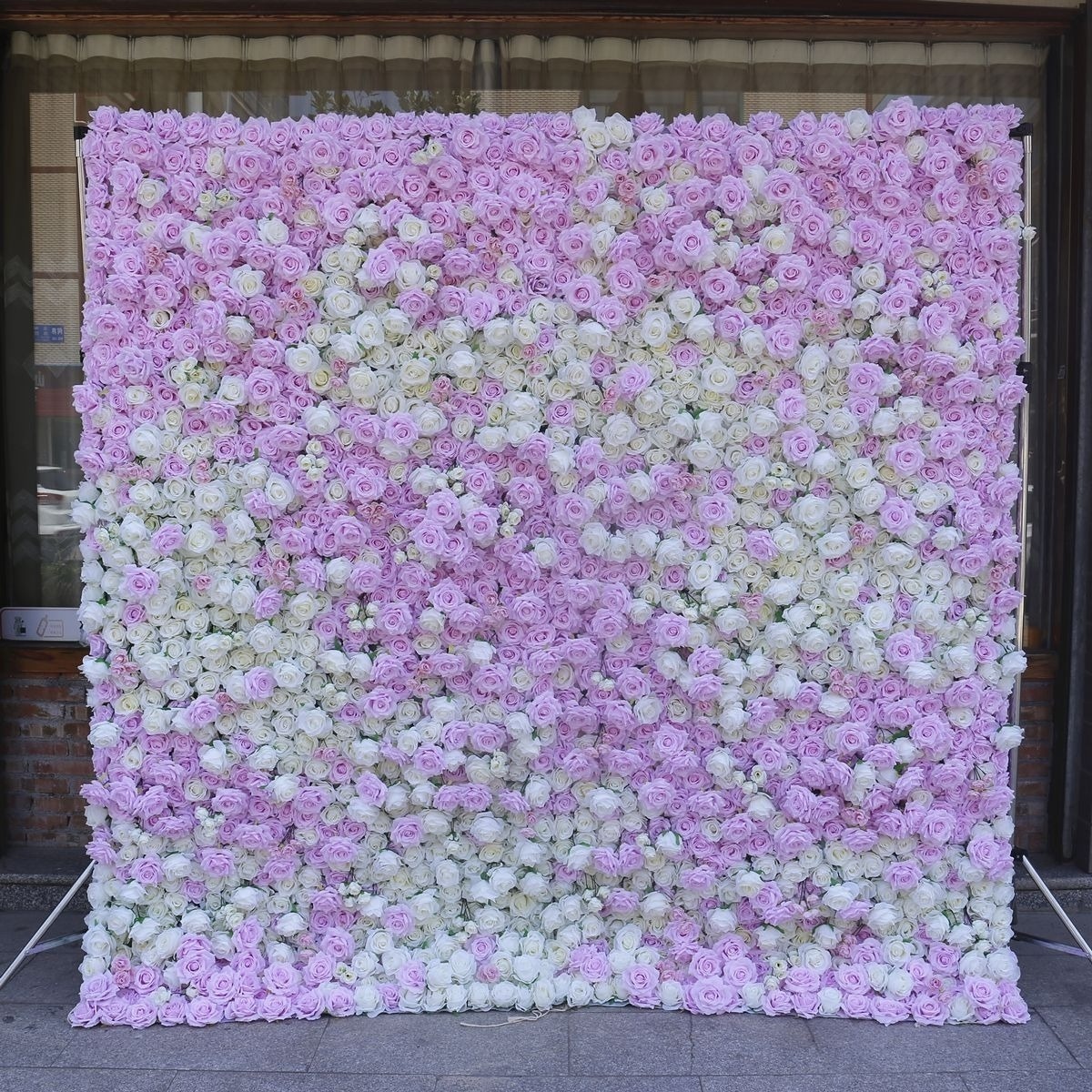 Inmysen 3D Effect Flower Wall cloth Decor Flower Design Wall Tiles artificial flower panel for wedding