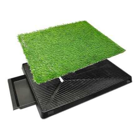 Dog Grass Pad With Tray, Artificial Grass Mats Washable Grass Pee Pads For Dogs, Pet Toilet Potty Tray For Puppy & Small Pet