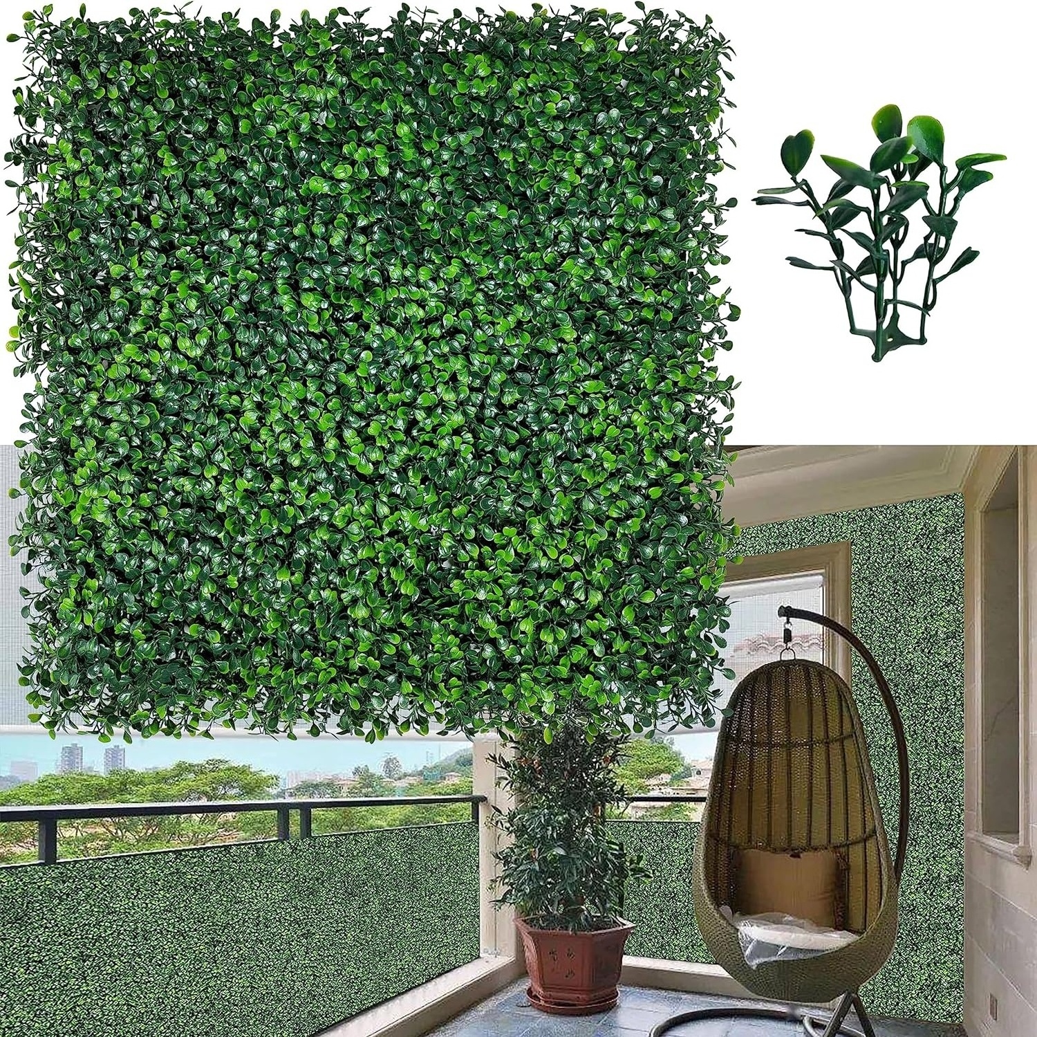 Artificial Grass Wall Boxwood Hedge For Wedding Decoration Garden Landscaping & Decking Plant Decorative Backdrop Faux Green