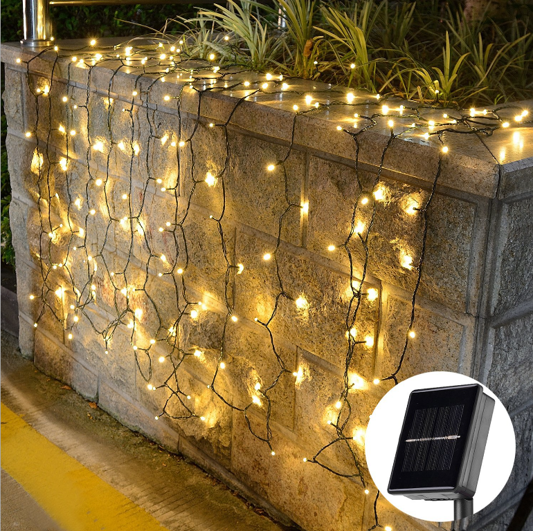 Newish Custom 72Ft 200LED Bulk Holiday Outdoor Tree Decoration Solar powered String Chain Rice Night Led Christmas Lights