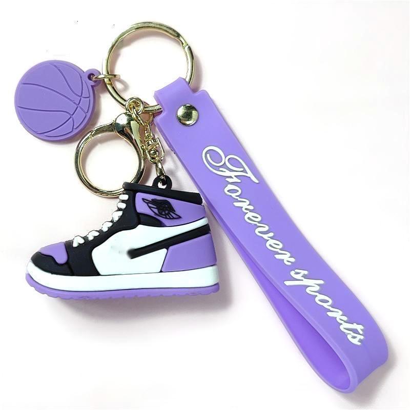 Wholesale cheap AJ basketball sports shoes pendant 3D mini sneaker soft pvc rubber keychain