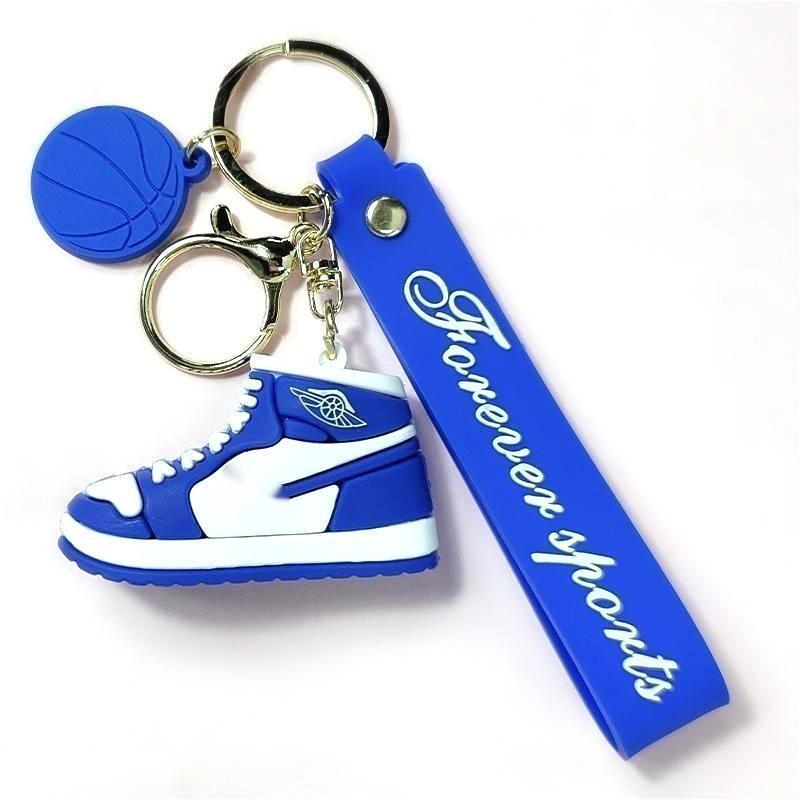 Wholesale cheap AJ basketball sports shoes pendant 3D mini sneaker soft pvc rubber keychain