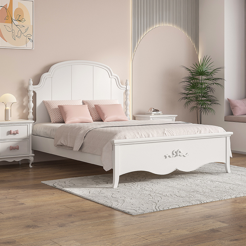 Hot sales princess pink MDF adult and kids bed