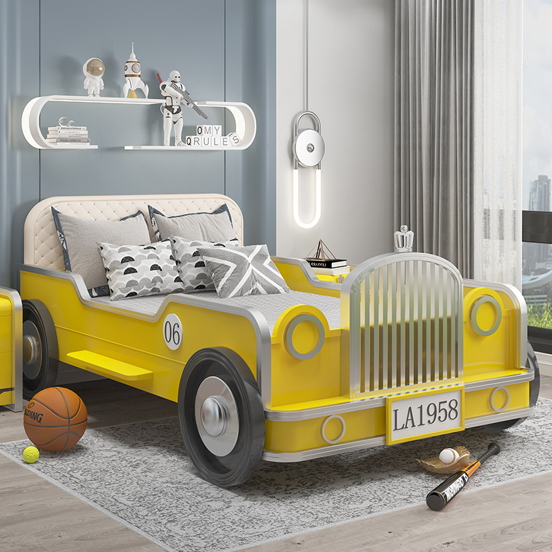 2022  Dubai New Design children's  bed  customized  racing  car bed for kids