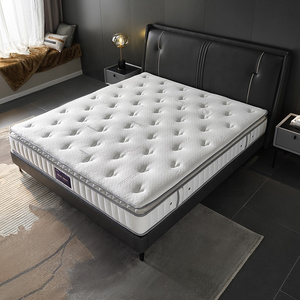 105323 Quanu modern king size pillowtop Pocket Spring king size latex mattress