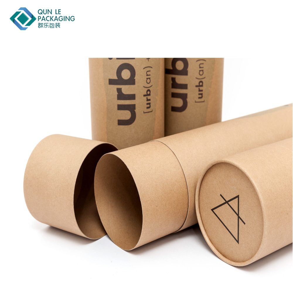 Cheap Simple Custom Print Kraft Paper Umbrella/Poster/Hair Cardboard Paper Tube Packaging Box