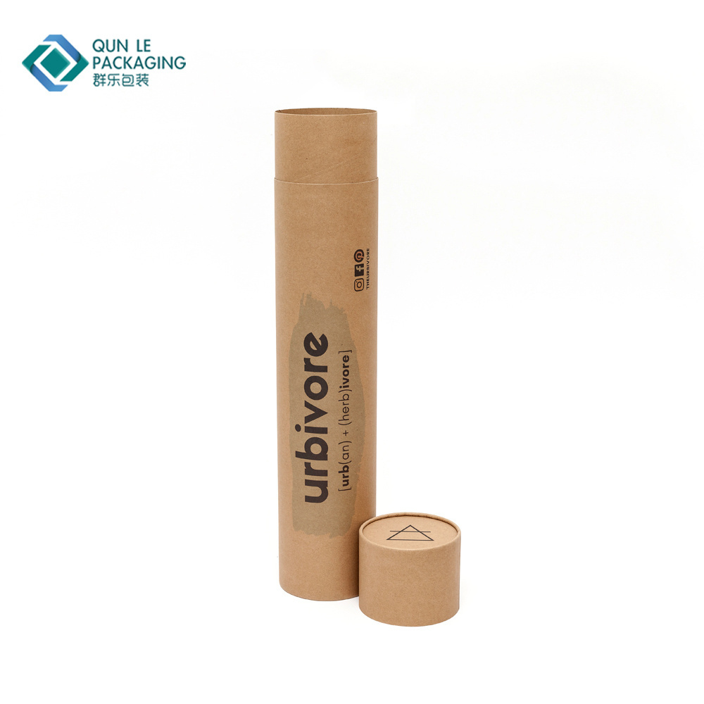 Cheap Simple Custom Print Kraft Paper Umbrella/Poster/Hair Cardboard Paper Tube Packaging Box