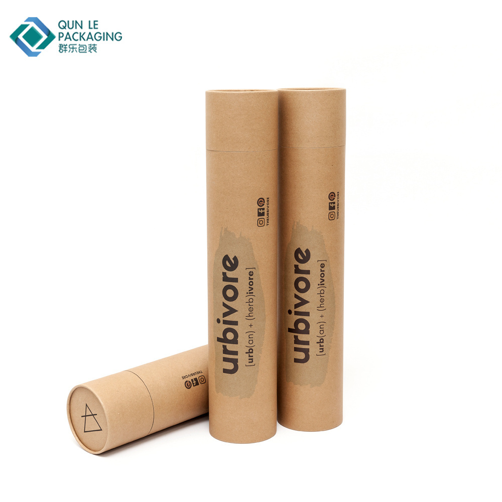 Cheap Simple Custom Print Kraft Paper Umbrella/Poster/Hair Cardboard Paper Tube Packaging Box