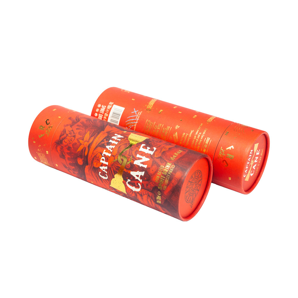 2024 customized luxury round tube wine box packaging wine package paper wine tubes