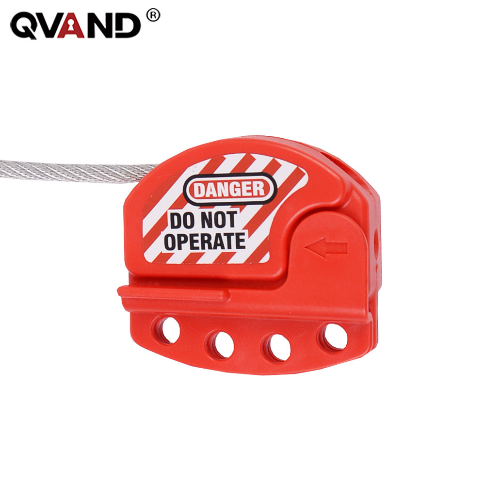 QVAND adjustable safety valve cable lock LOTO wire lockout device