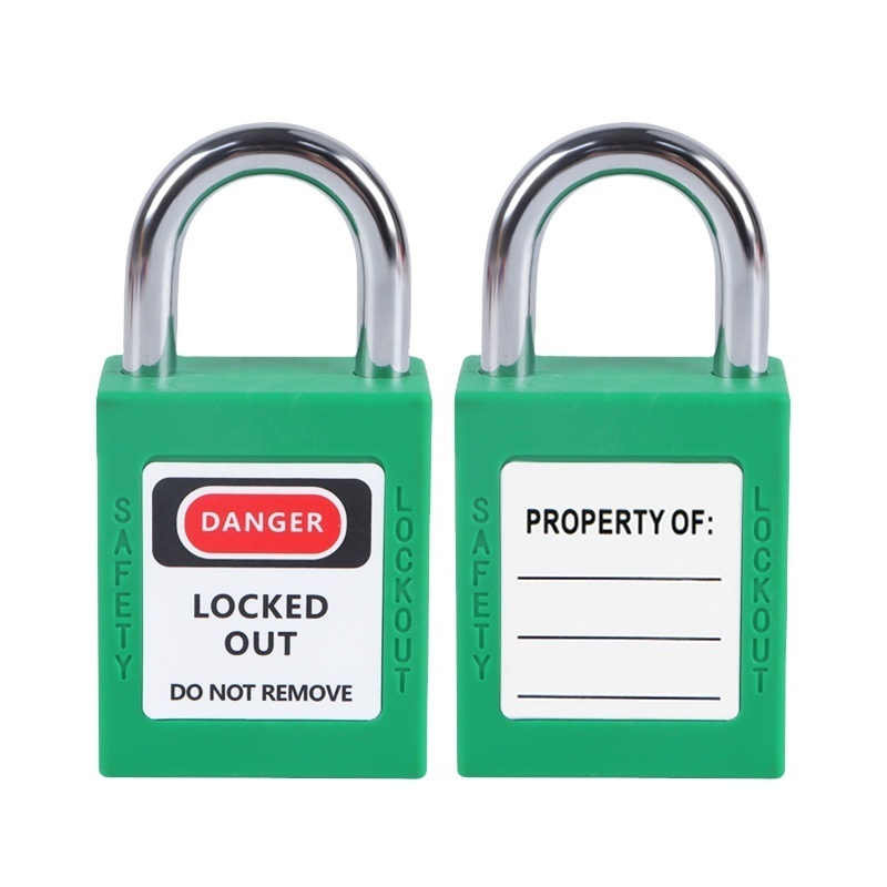 OSHA-Compliant Green Stainless Steel Lockout Tagout Safety Padlocks with Master Key Lockspadlock LOTO Padlock